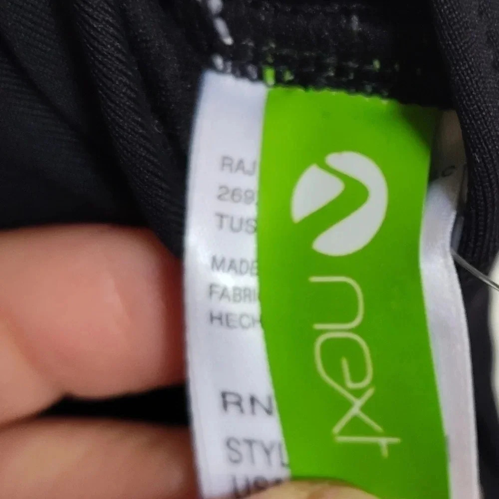 Next Black Tankini Swim Top Size Small | Racerback Modest Swimwear - Picture 4 of 5